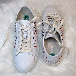 Soludos leather “Queen of Heart” sneakers